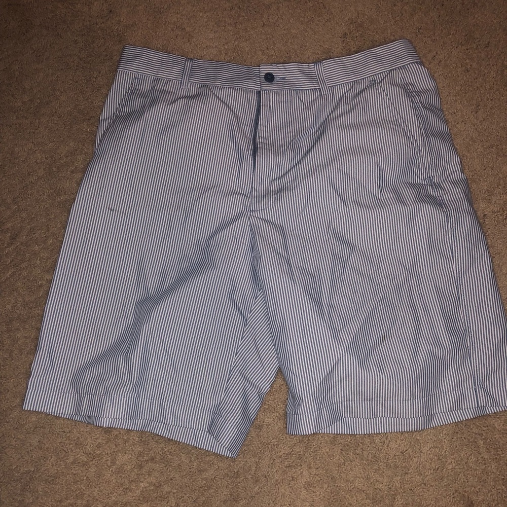 Striped Khaki Shorts